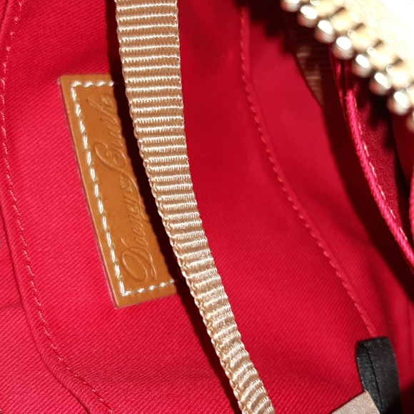 DOONEY & BOURKE "Sullivan" Coated Cotton Lexi Pouchette Stripped Crossbody - Picture 11 of 13